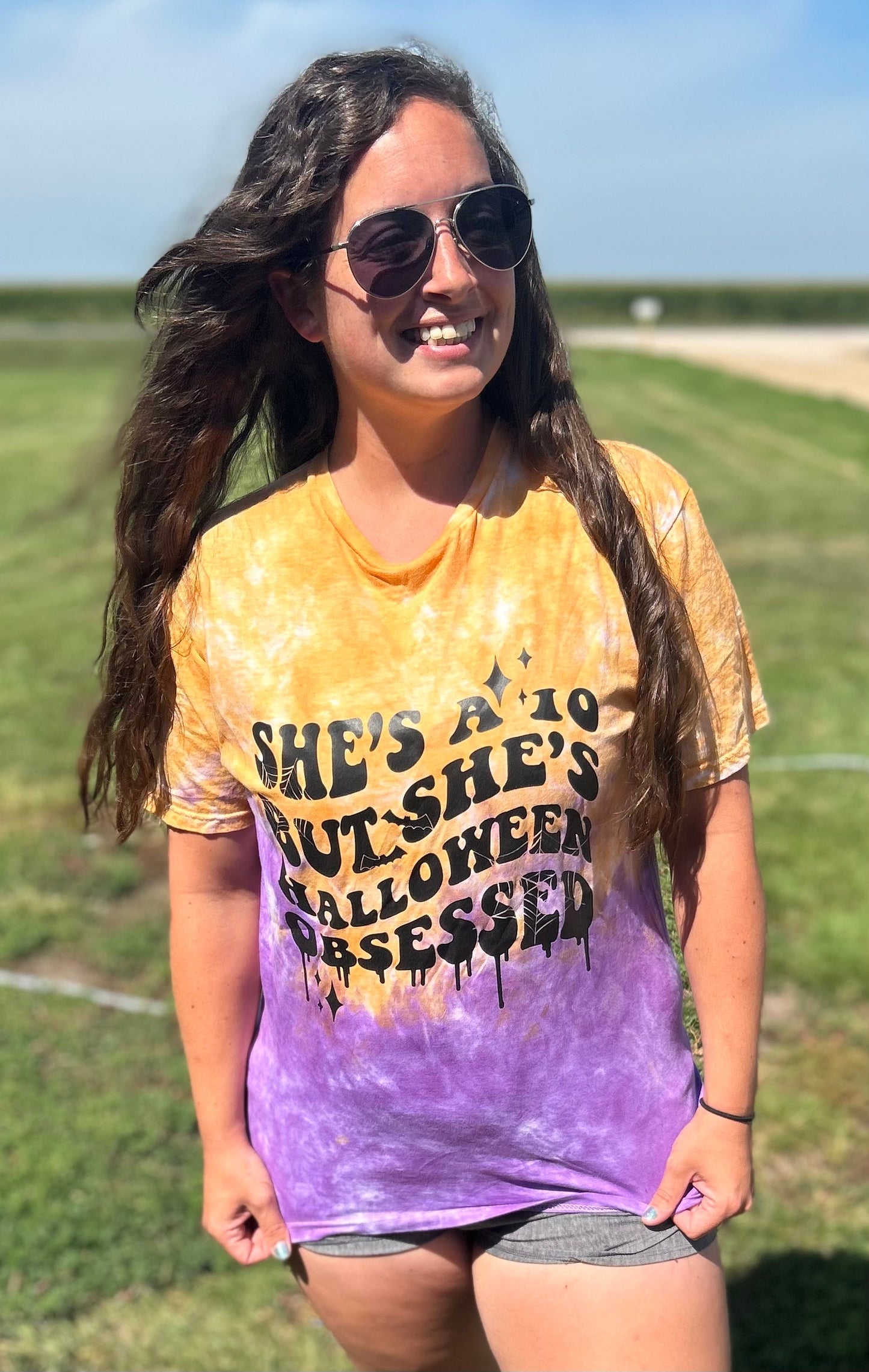 DTF Print - She’s a 10 / Halloween Obsessed