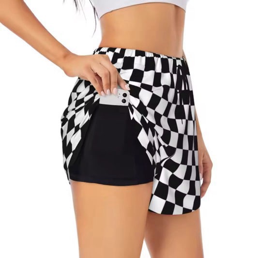 RTS Womens Patterned Double Layer Shorts