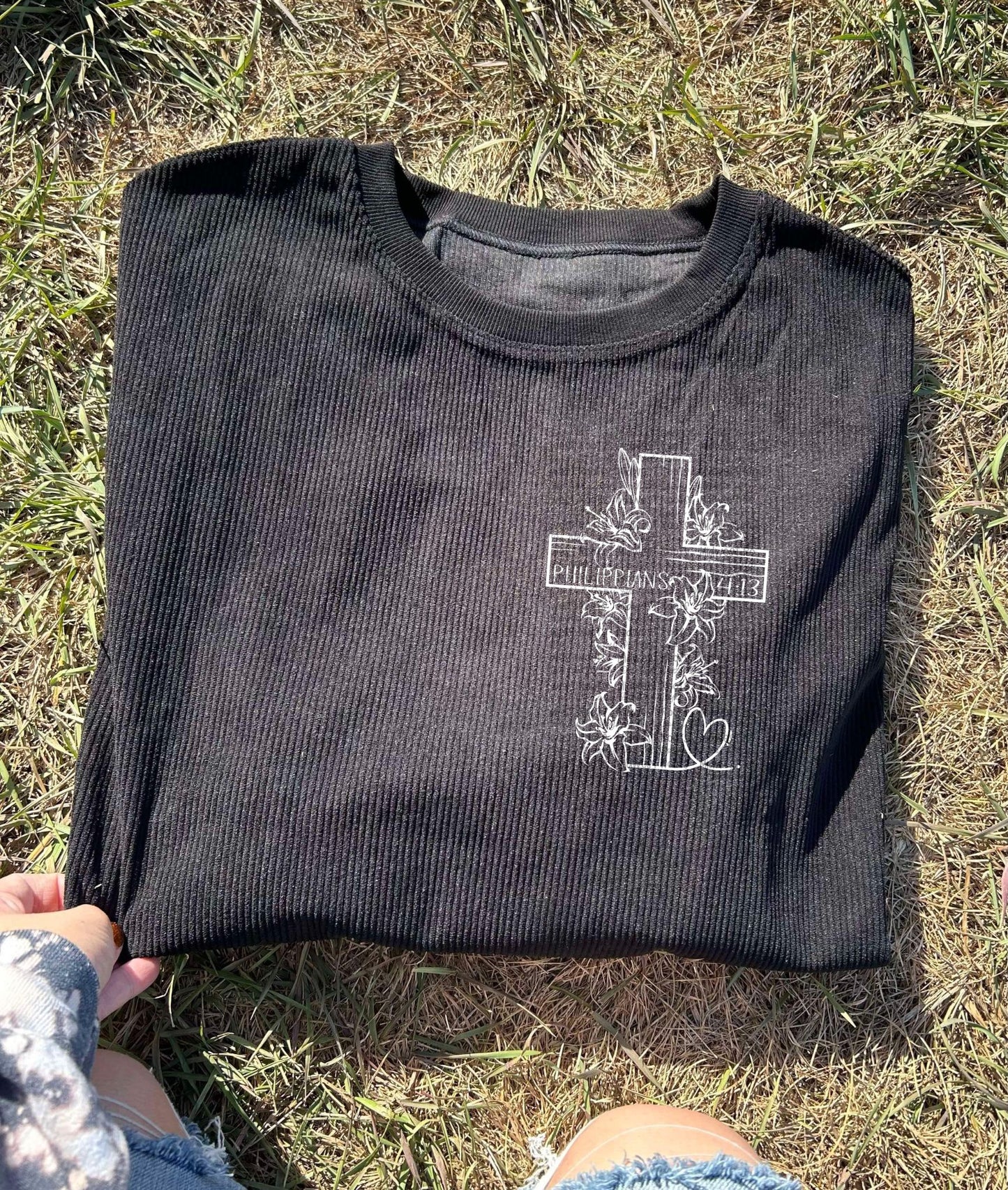 DTF Print - Phillipians 4:13 Cross