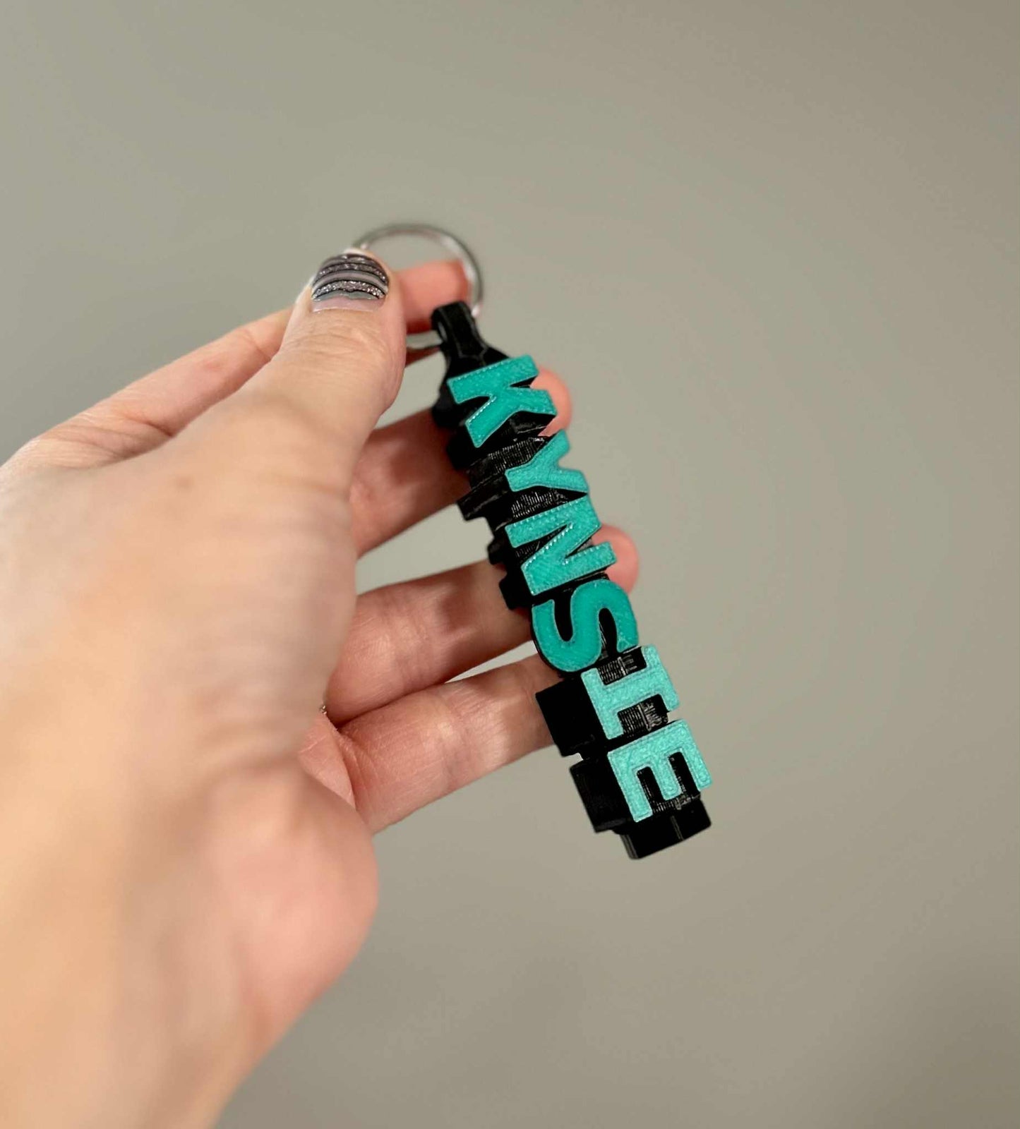 3D Printed Fidget Name Keychain