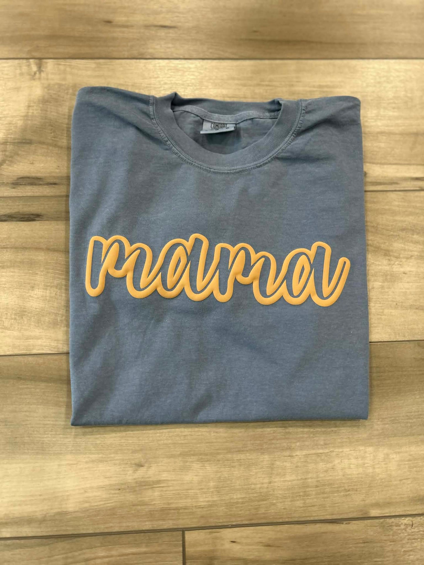 Mama Outline Puff Print Top