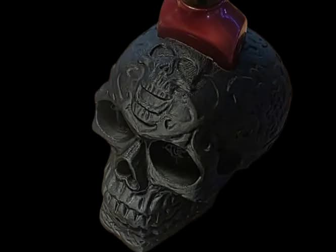 3D Printed BBW Skull Soap Holder