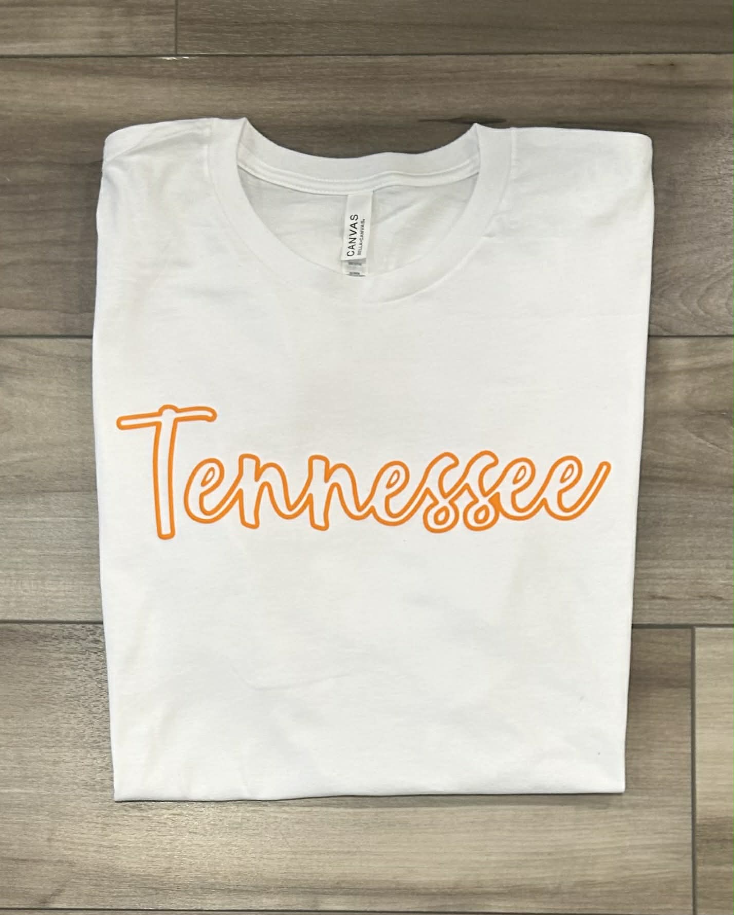 Custom Name Outline Puff Printed Top