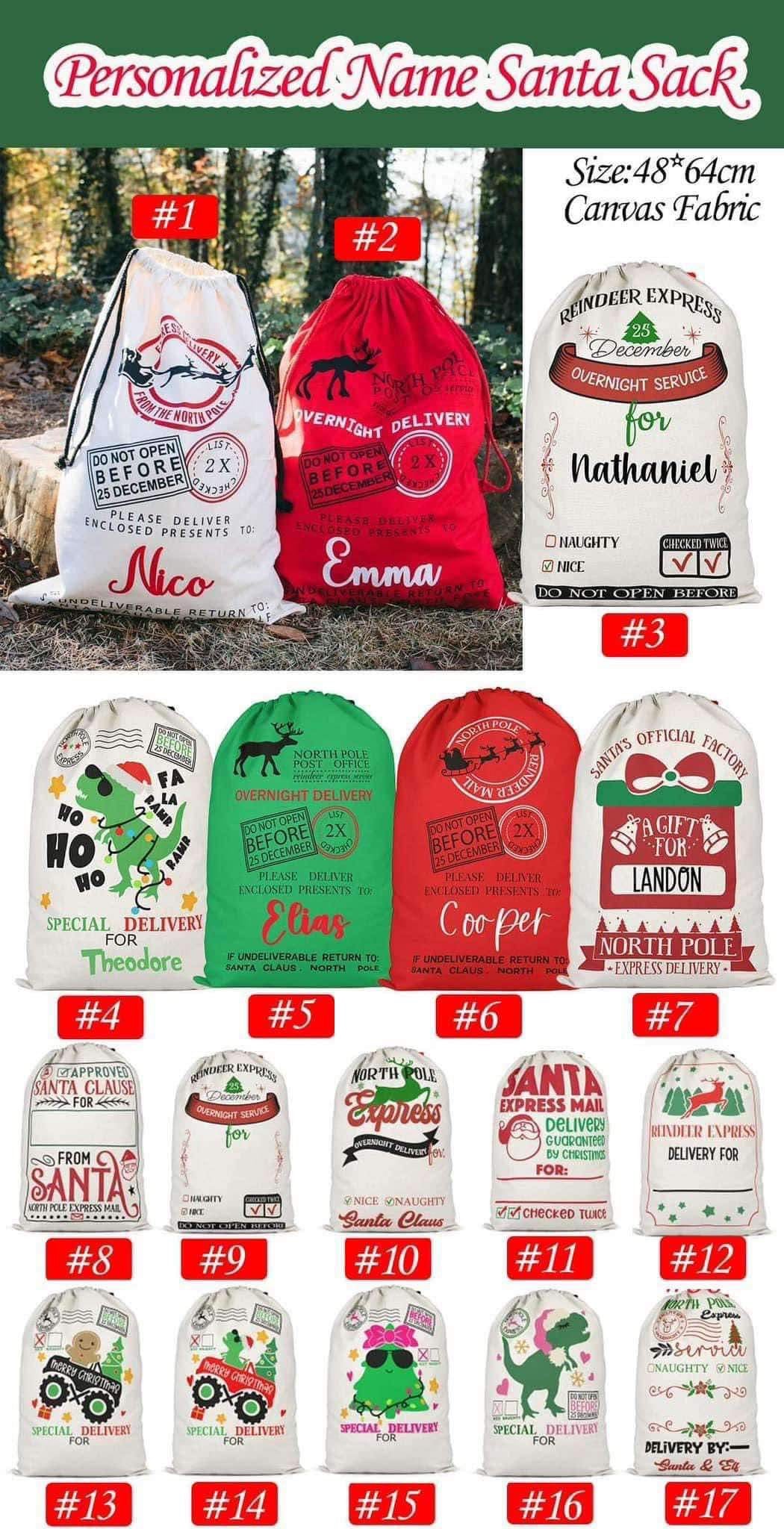 Pre Order Santa Sacks