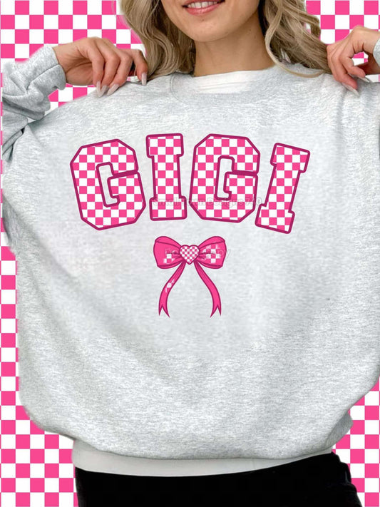 WS Completed Top Pink Checkered GiGi