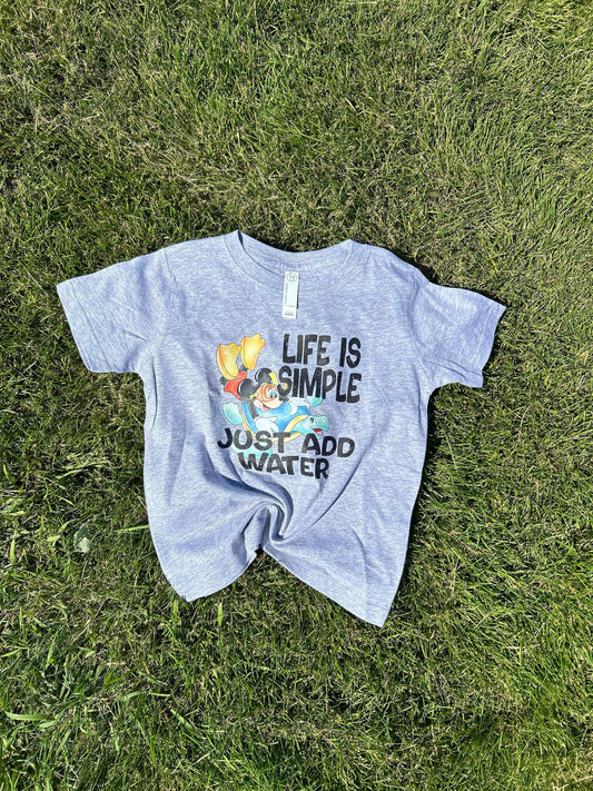 WS Completed Kids Top Life is Simple Just Add Water