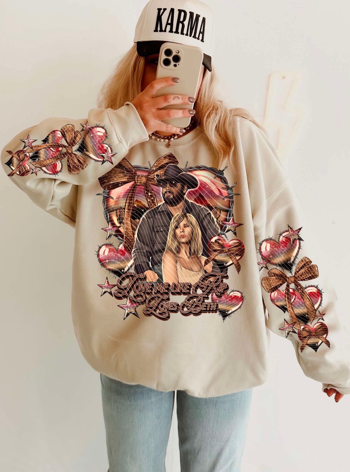 DTF Print - Love Me Like Rip Loves Beth