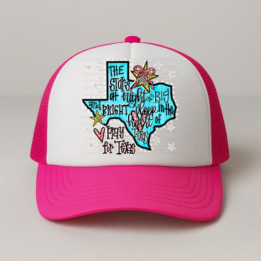 Pray For Texas Foam Trucker Hat
