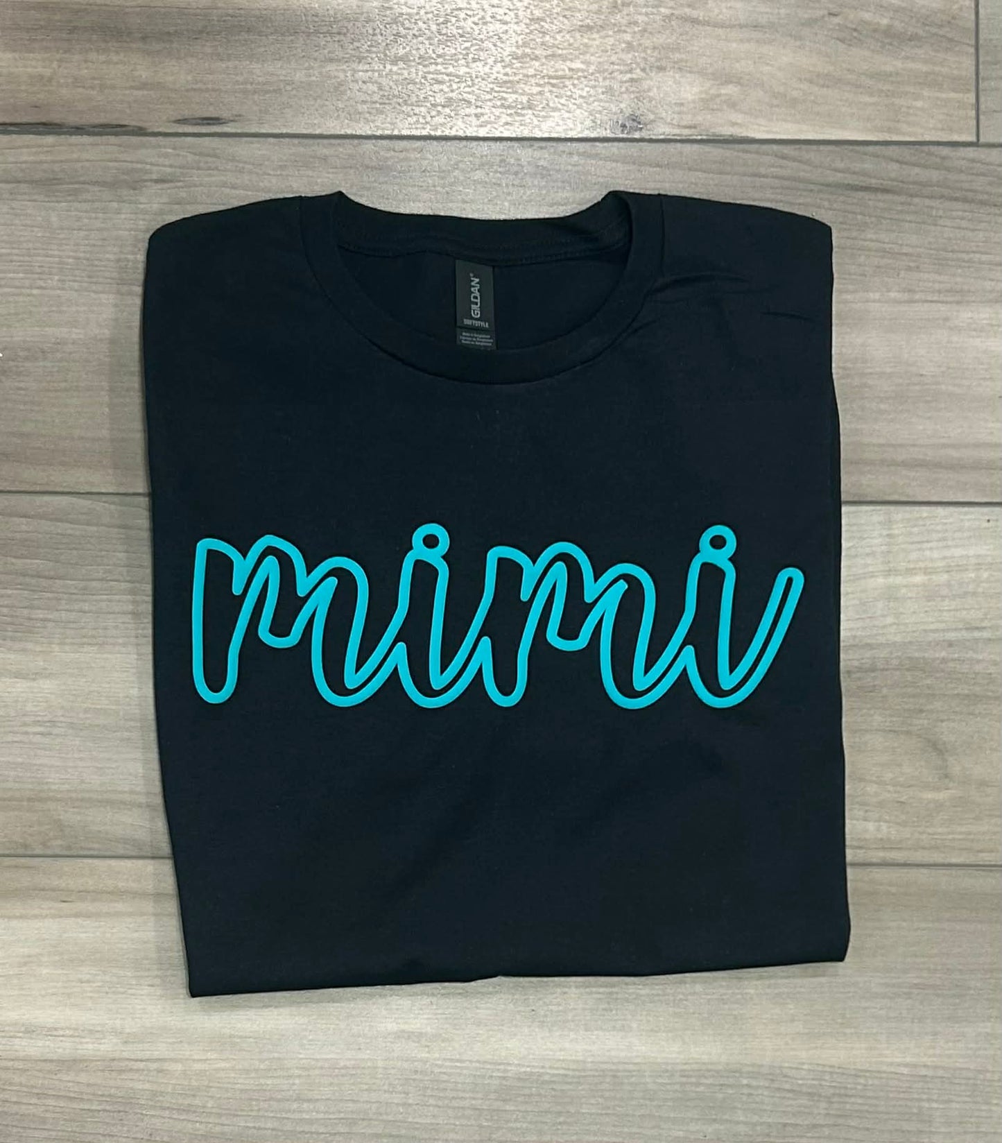 Custom Name Outline Puff Printed Top