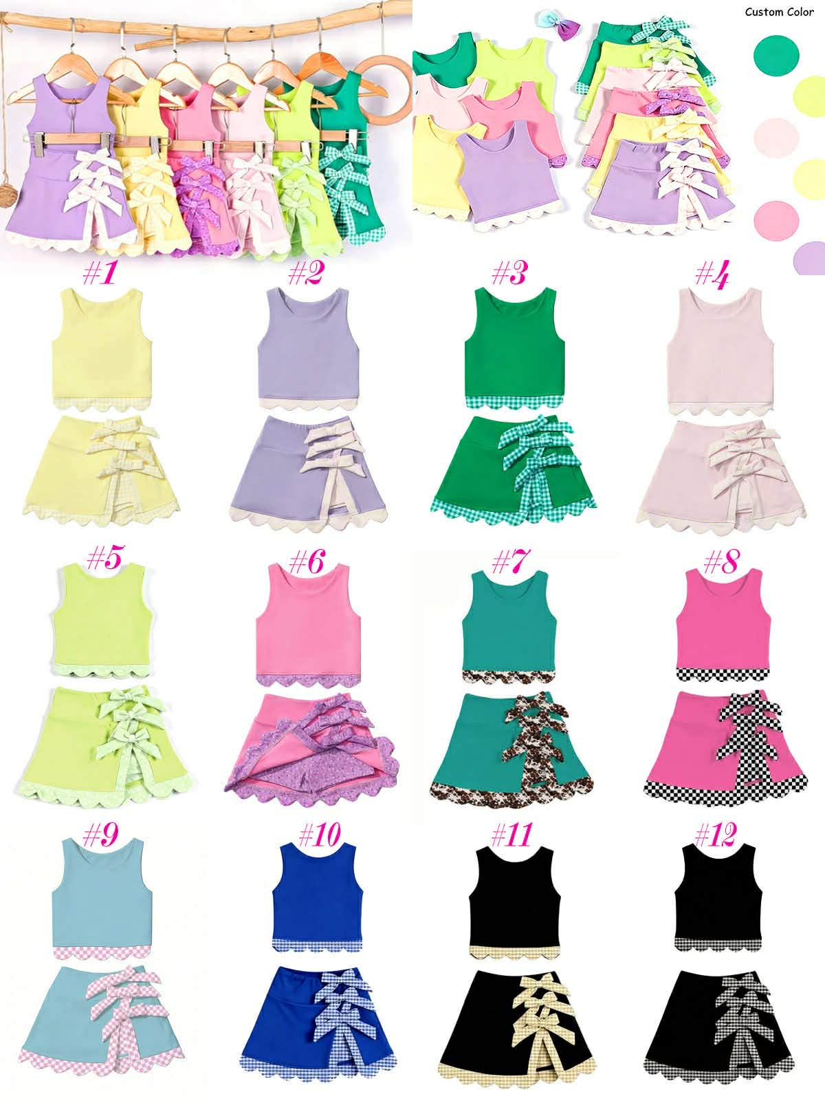Pre Order Youth 2 Piece Skirt Set
