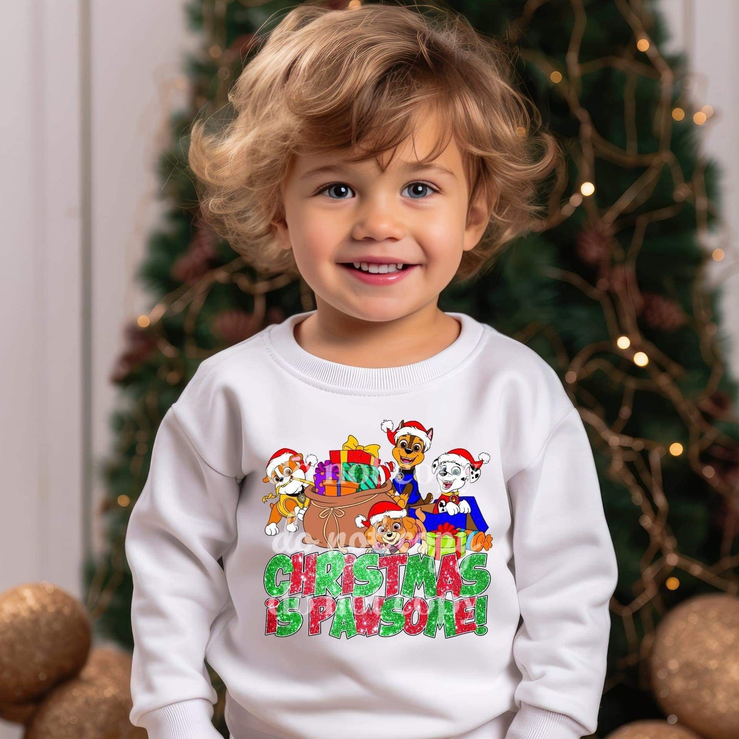 DTF Print Christmas Is Pawsome