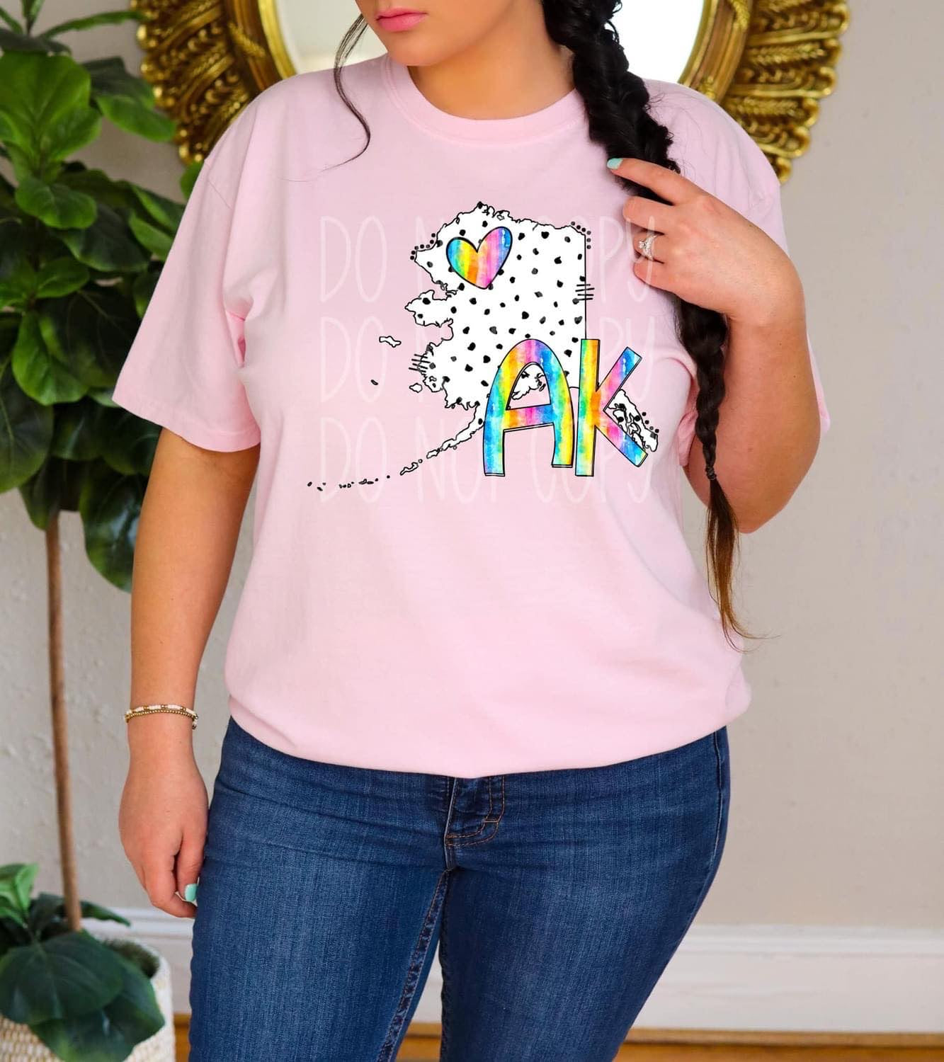 Dot & Rainbow State Tees Top