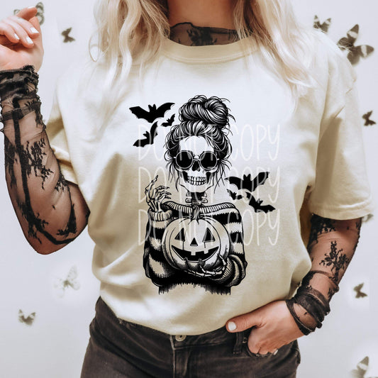 Halloween Skellie Girl Top