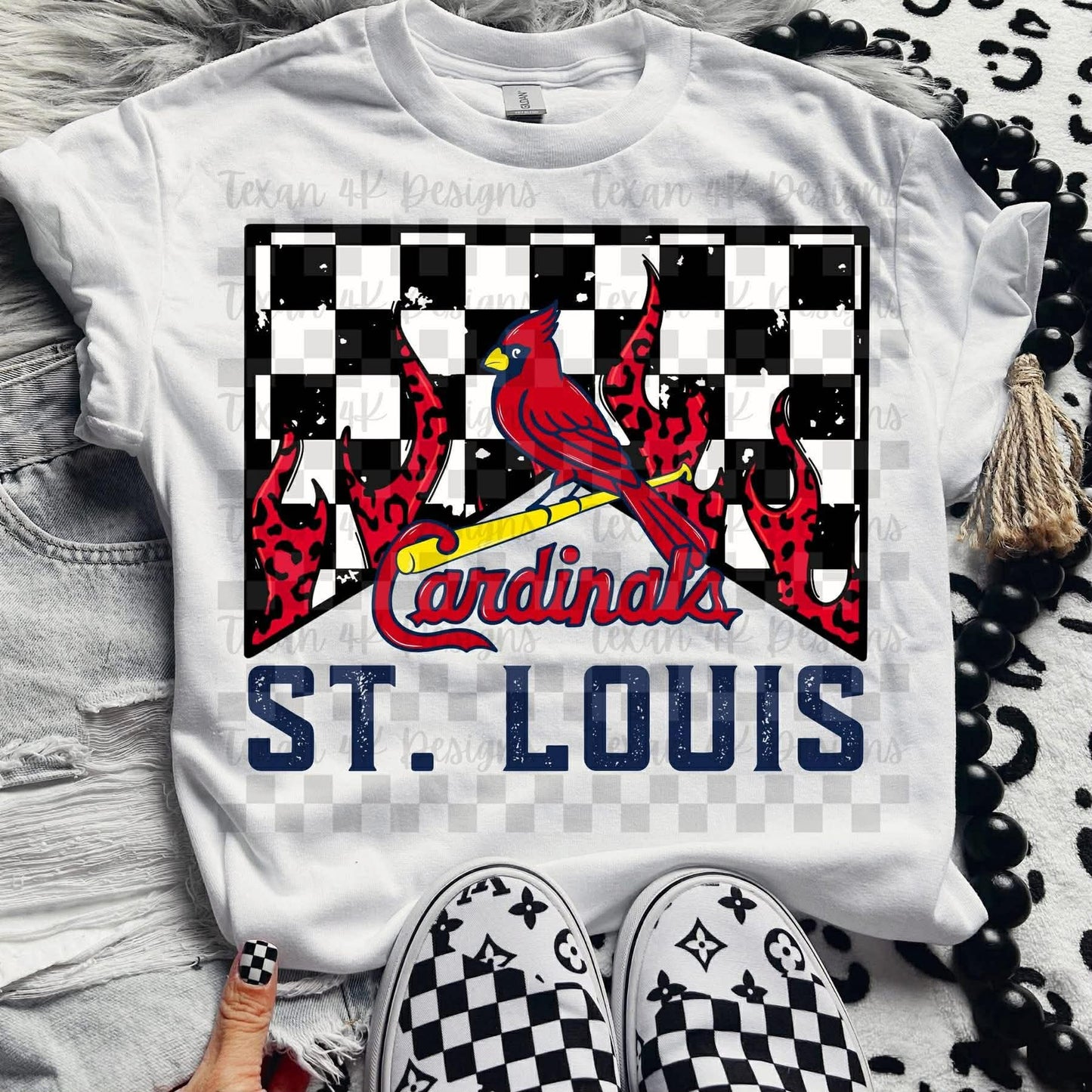 DTF Print - Flame Baseball Team