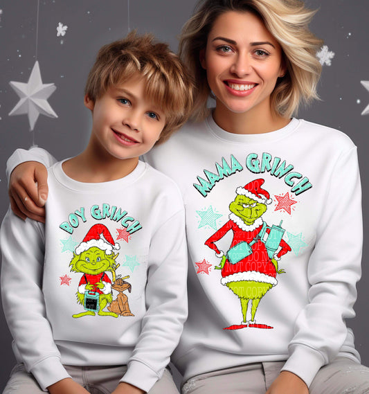 DTF Print Mama Green Man