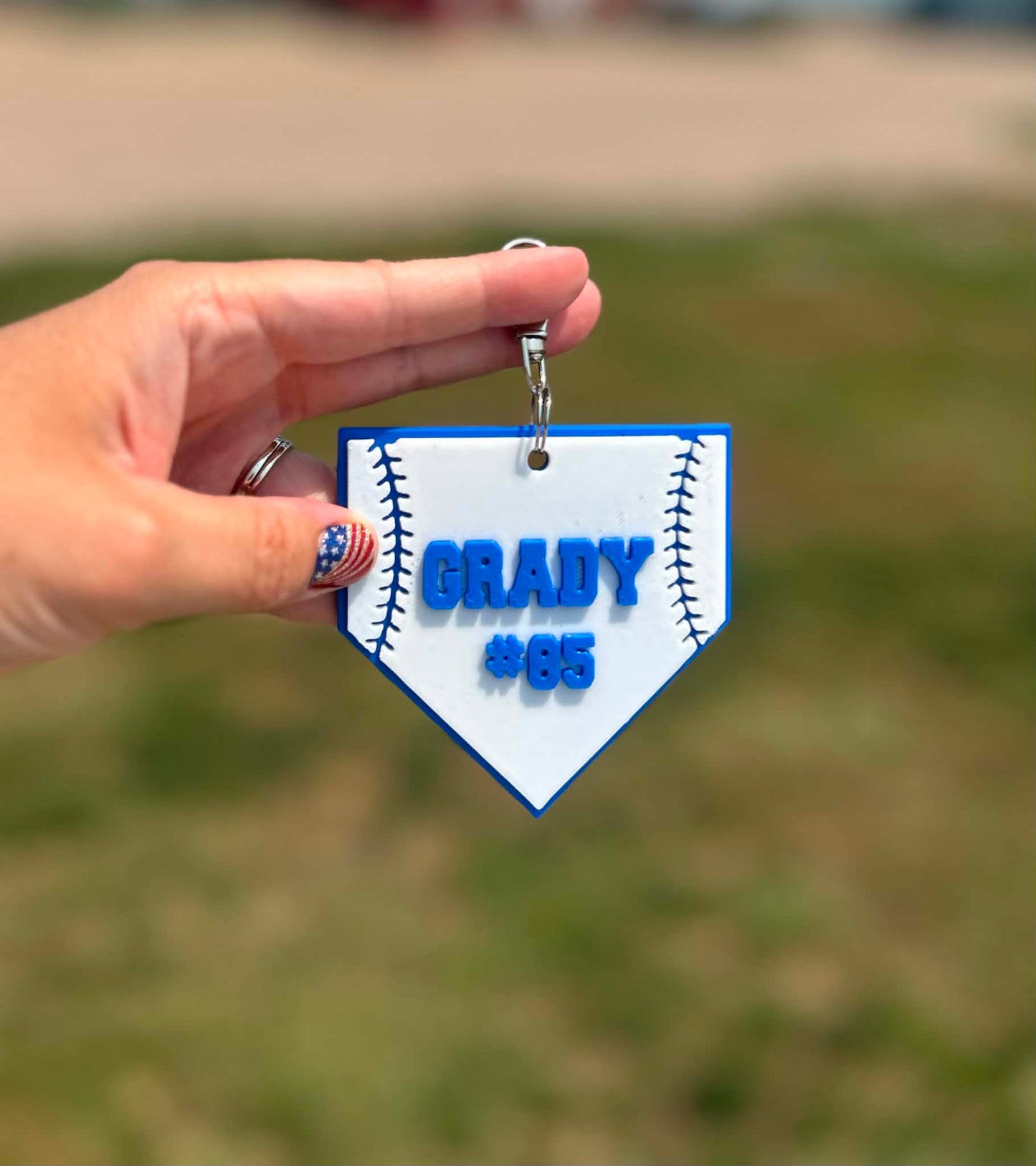 3D Printed Home Plate Name Tag