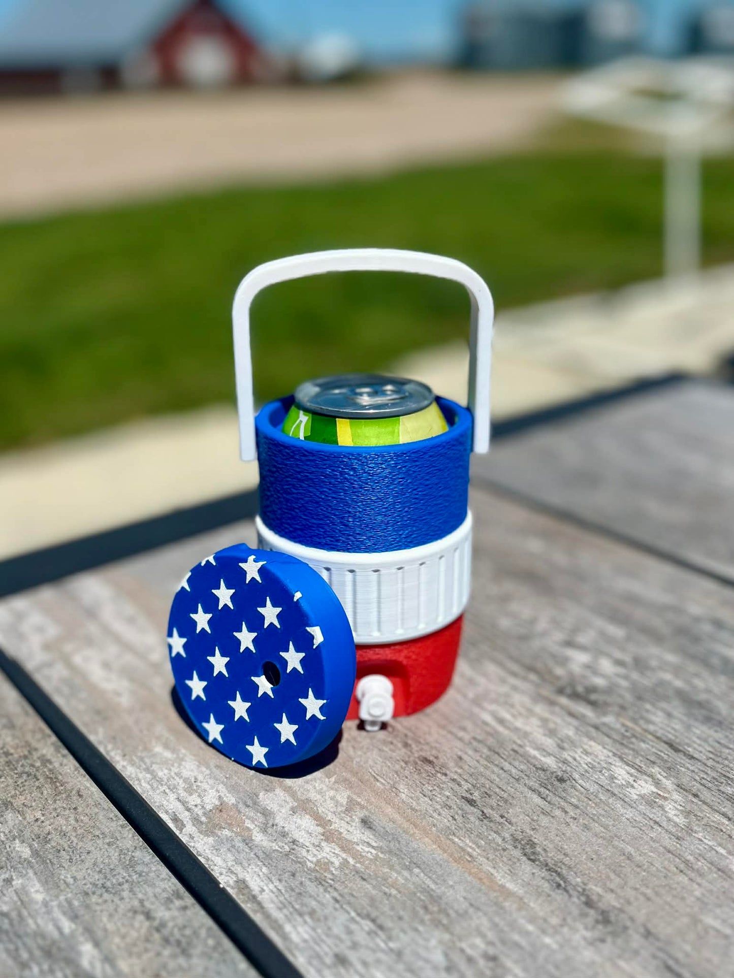 3D Printed RWB Can Cooler