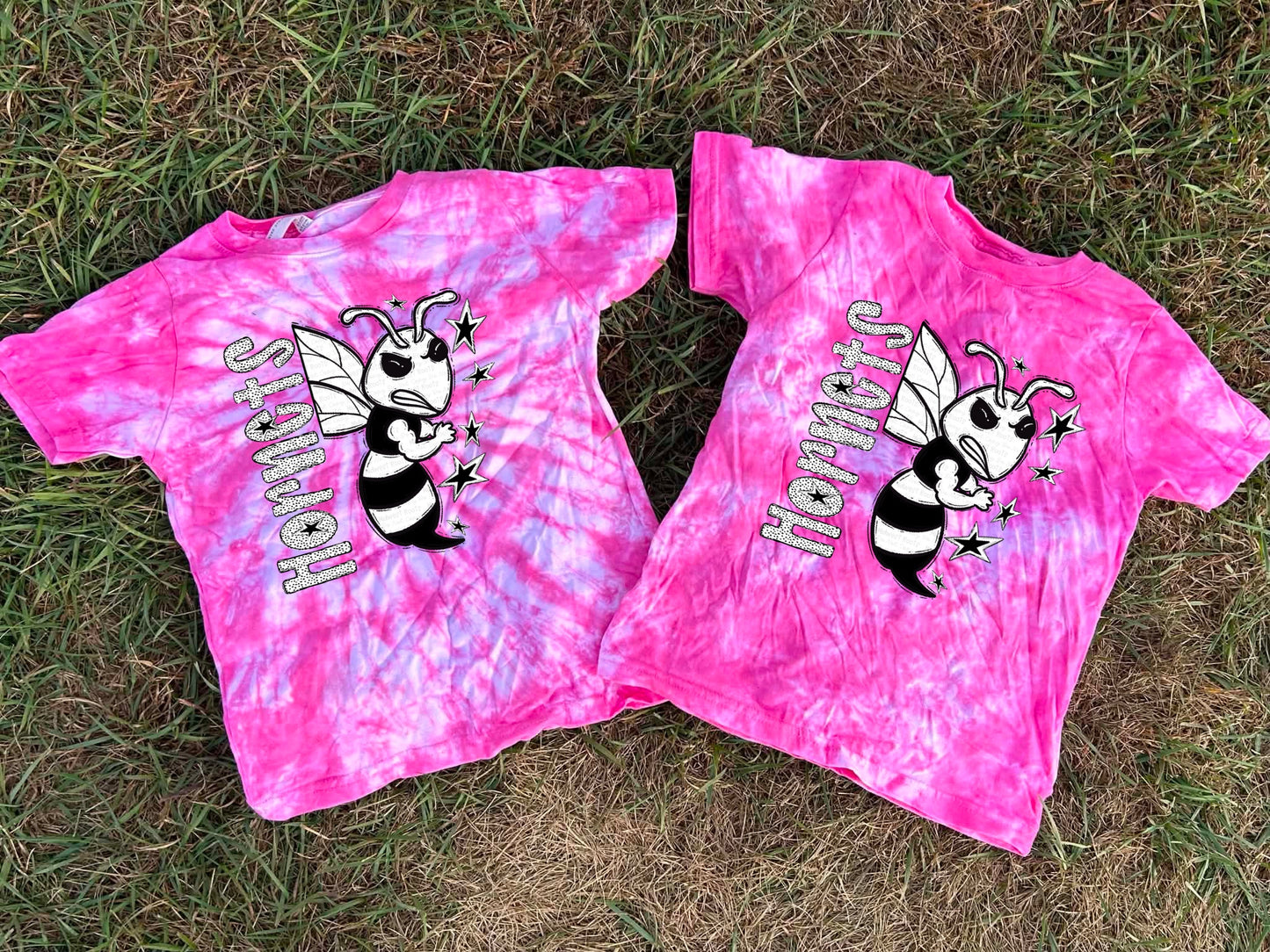 Pink Out Dyed BW Dotties Team Top