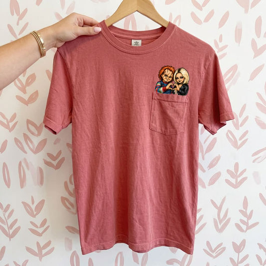 Doll Couple Pocket Peeker Top