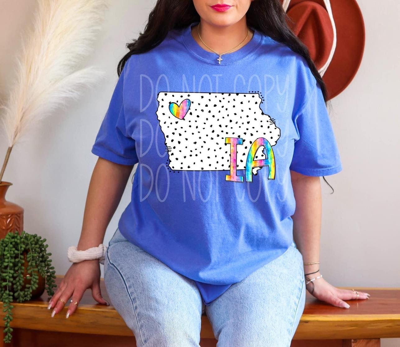 Dot & Rainbow State Tees Top