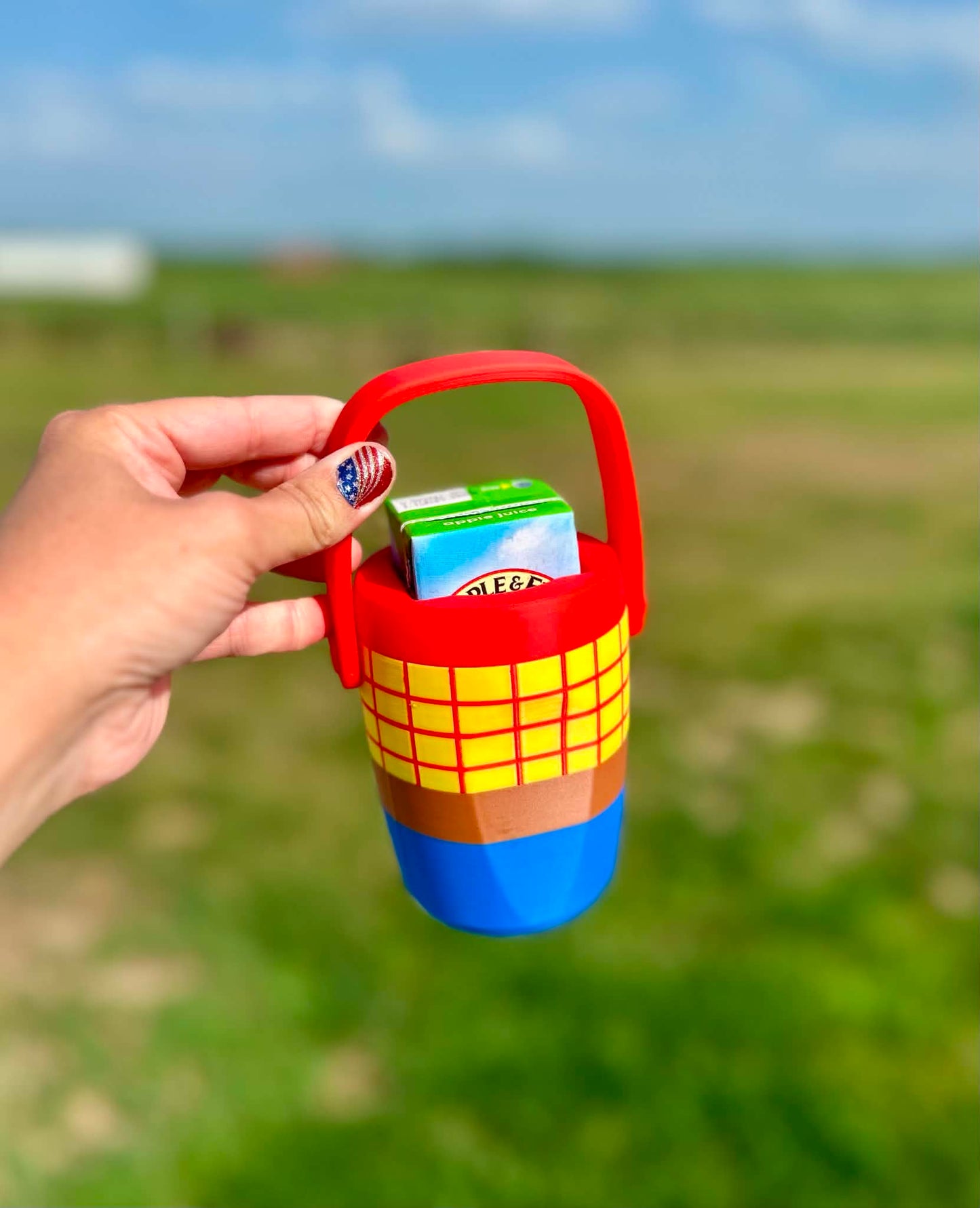 3D Printed Sheriff Juice Box Holder