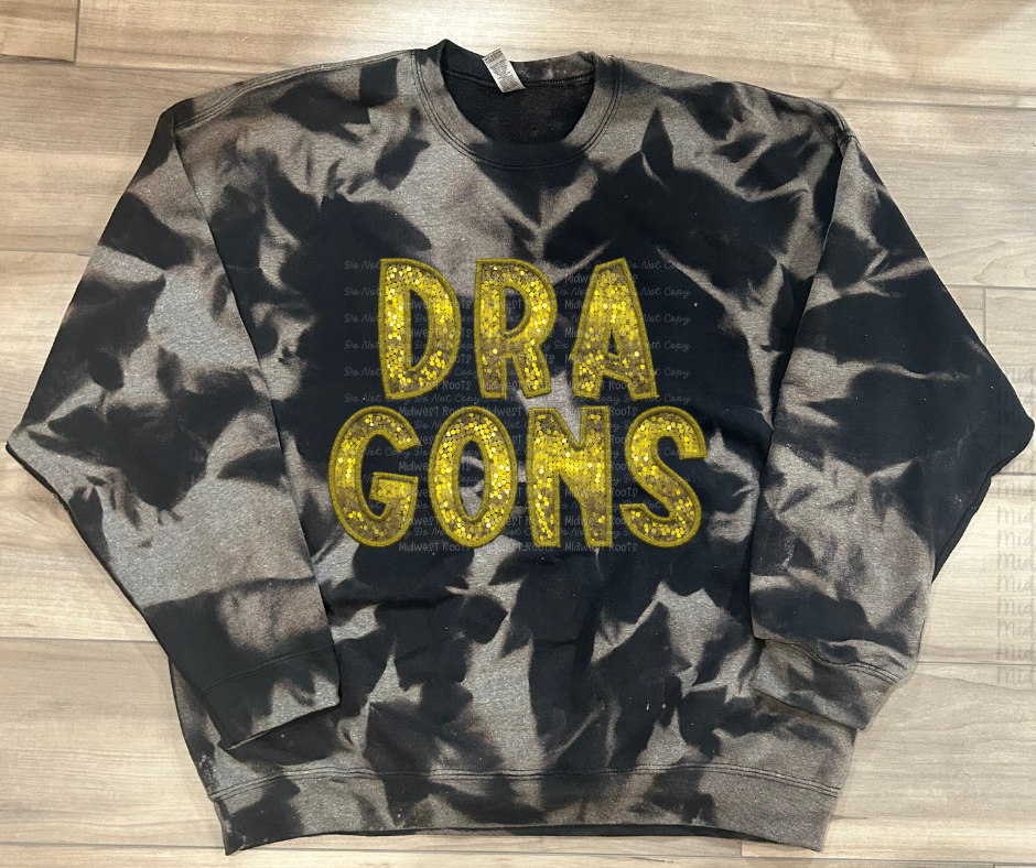 Custom Team Mascot Tie Dye Sweatshirt