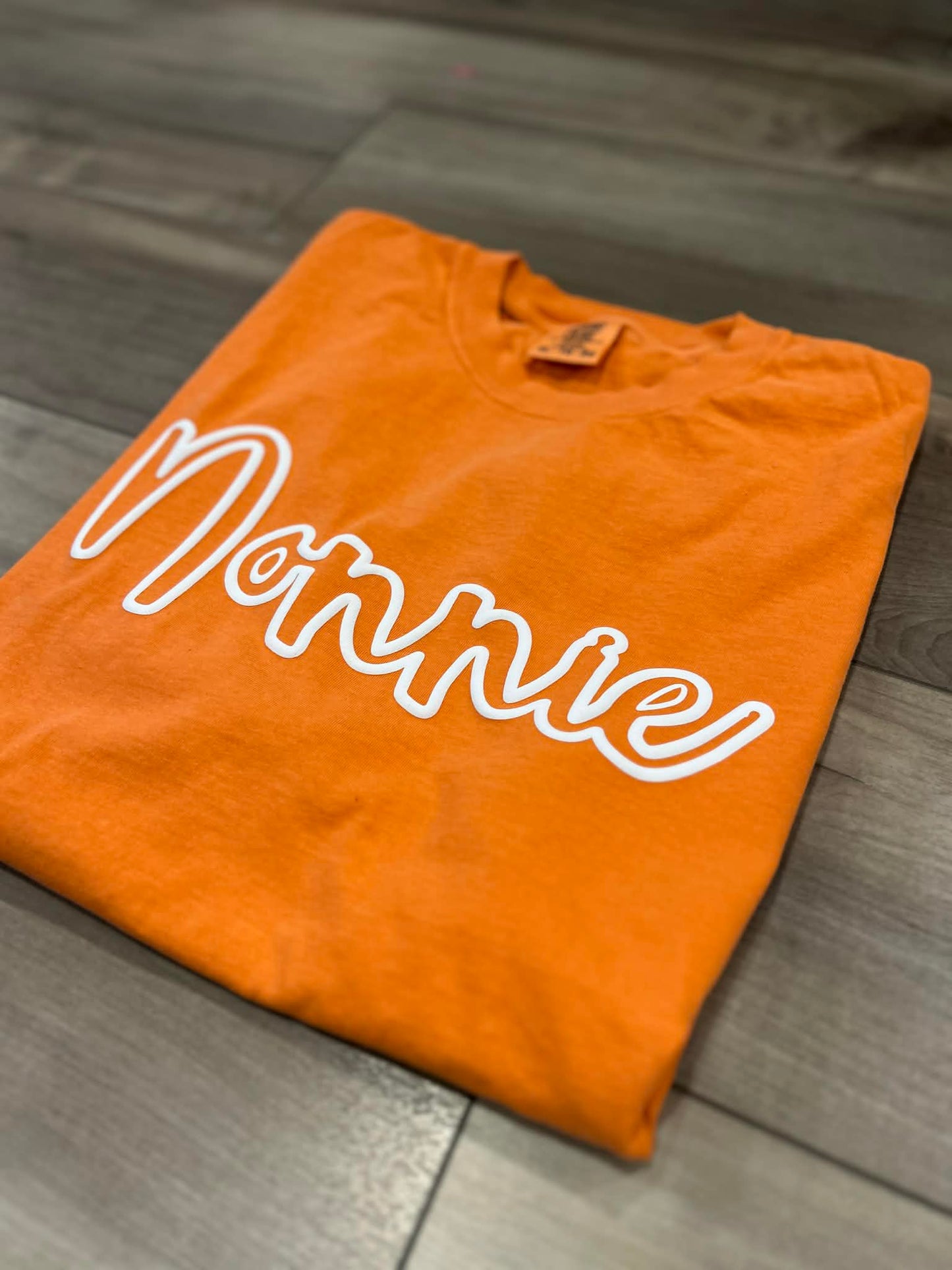 Custom Name Outline Puff Printed Top