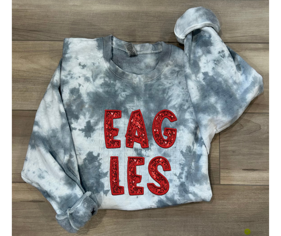 Custom Team Mascot Tie Dye Sweatshirt