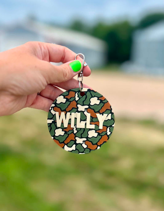 3D Printed Camo Bag Tag