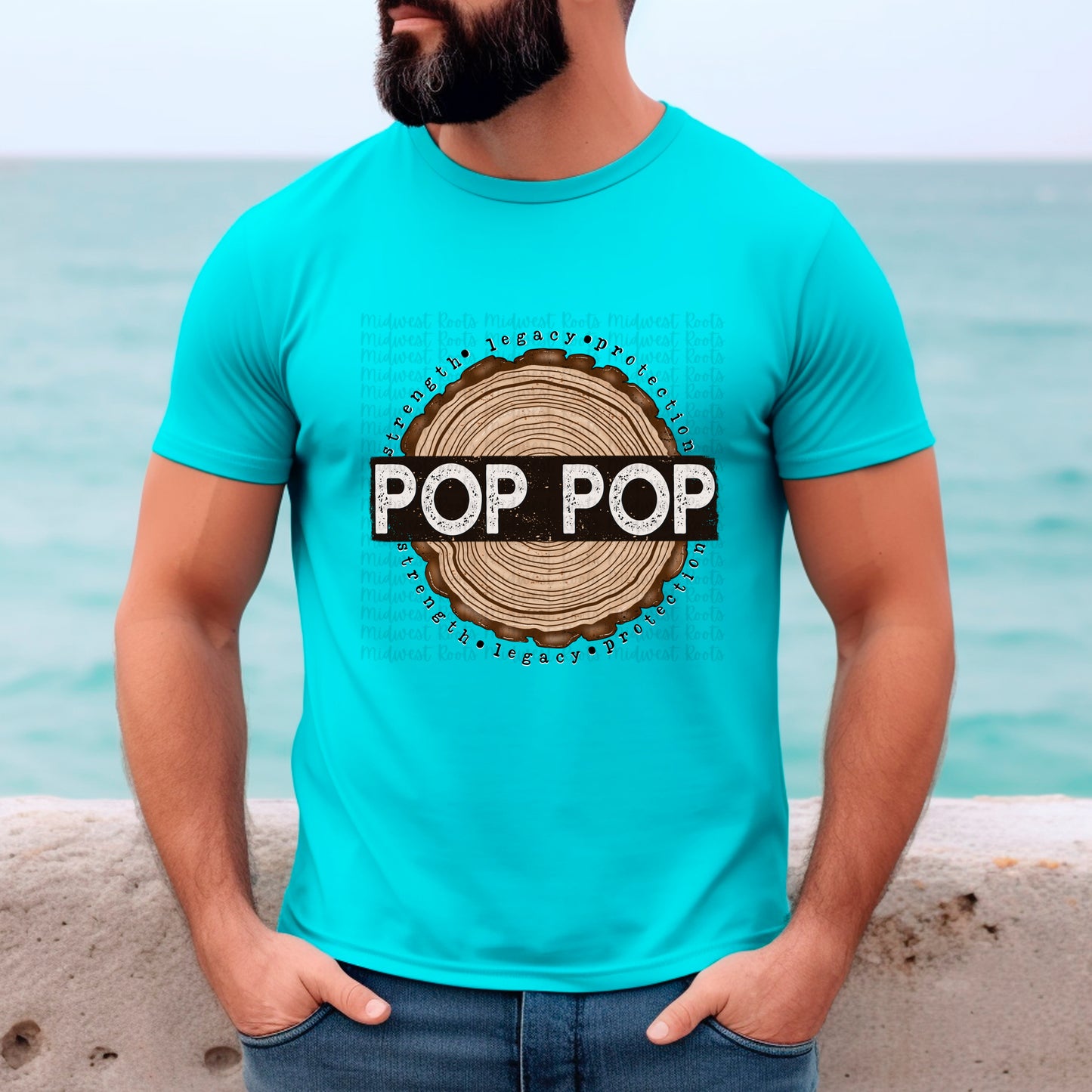 Pop Pop Affirmation Top