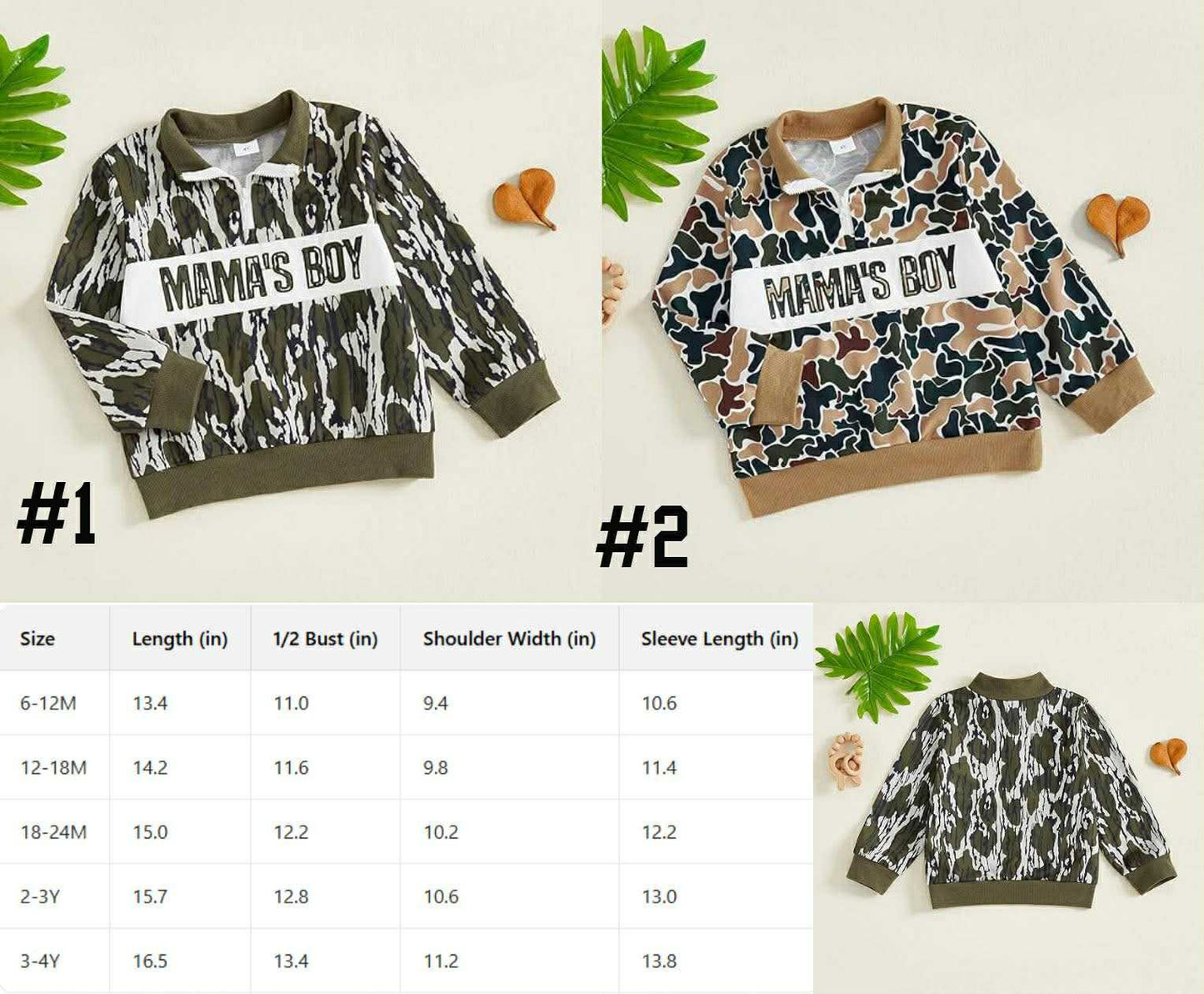 Pre Order Mama’s Boy Camouflage Jacket