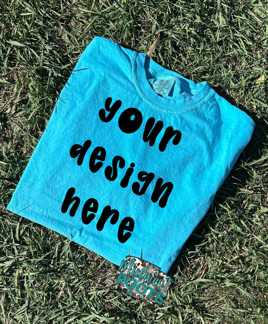 Sapphire Comfort Colors Mock Up