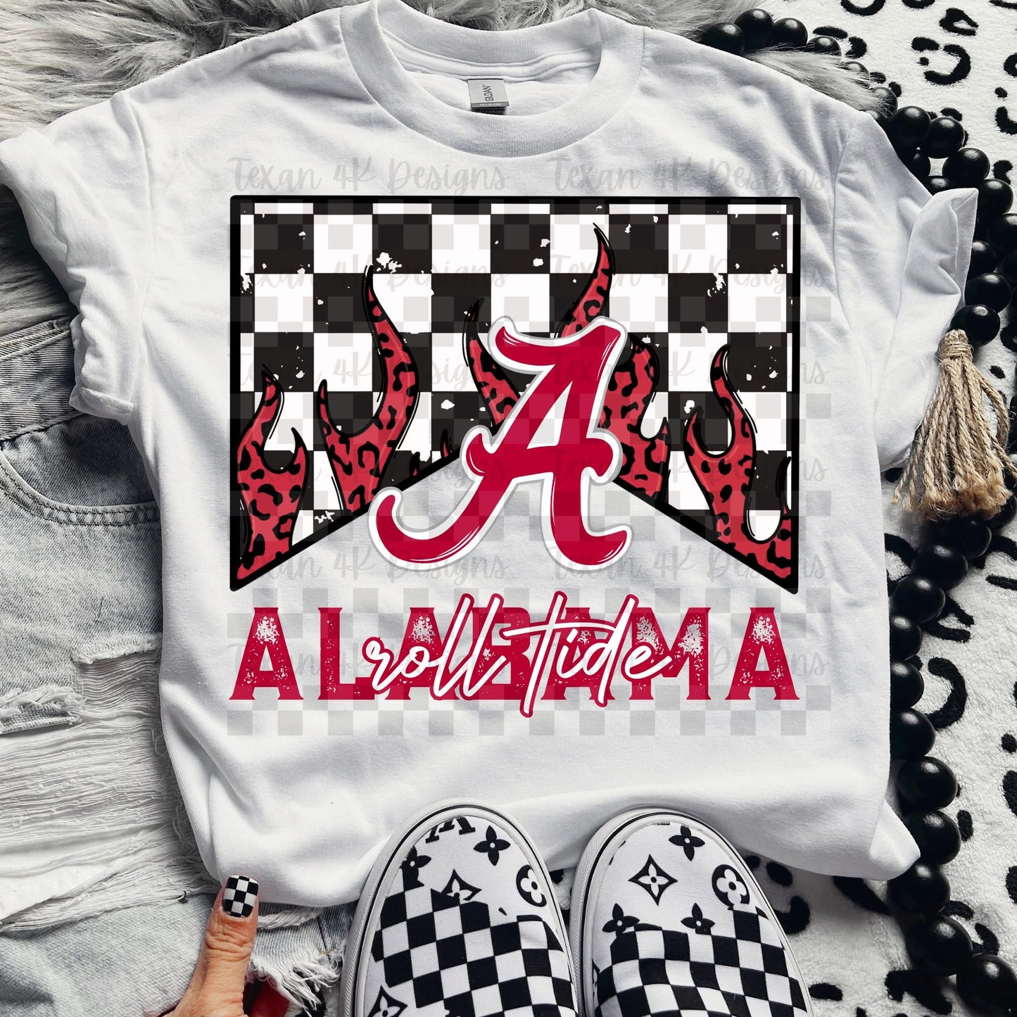 DTF Print - Leopard Flame - Top 32 College Teams