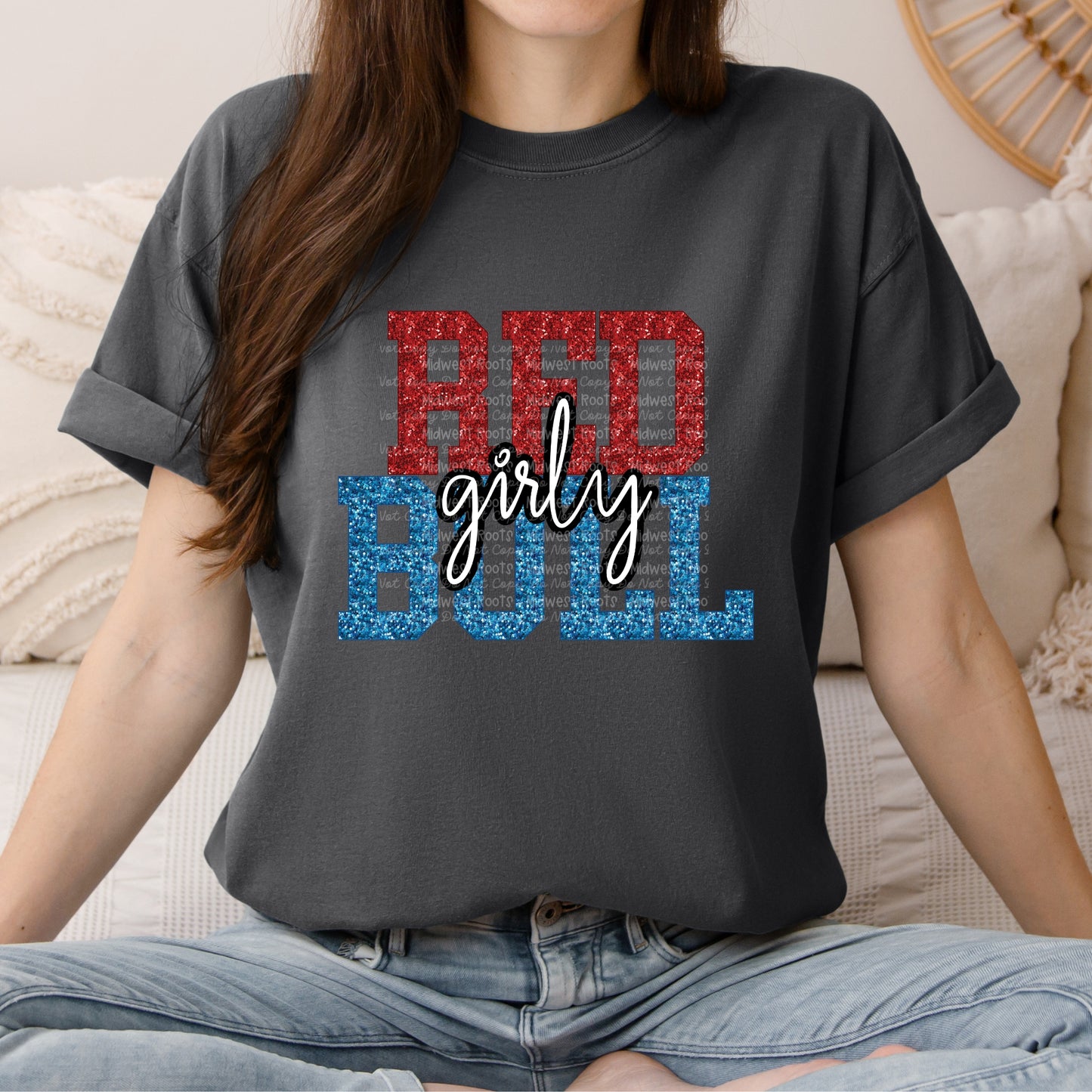 Red Bull Girly Top - Light Blue