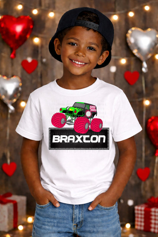 WS Completed Kids Top Valentine Monster Truck Name