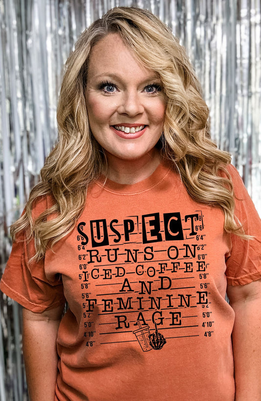 Suspect runs on feminine rage and iced coffee Top