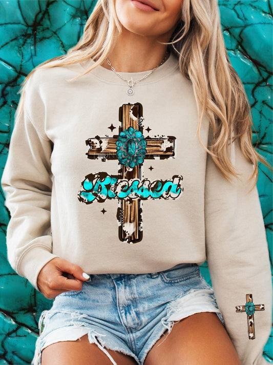 Blessed Western Cross Top