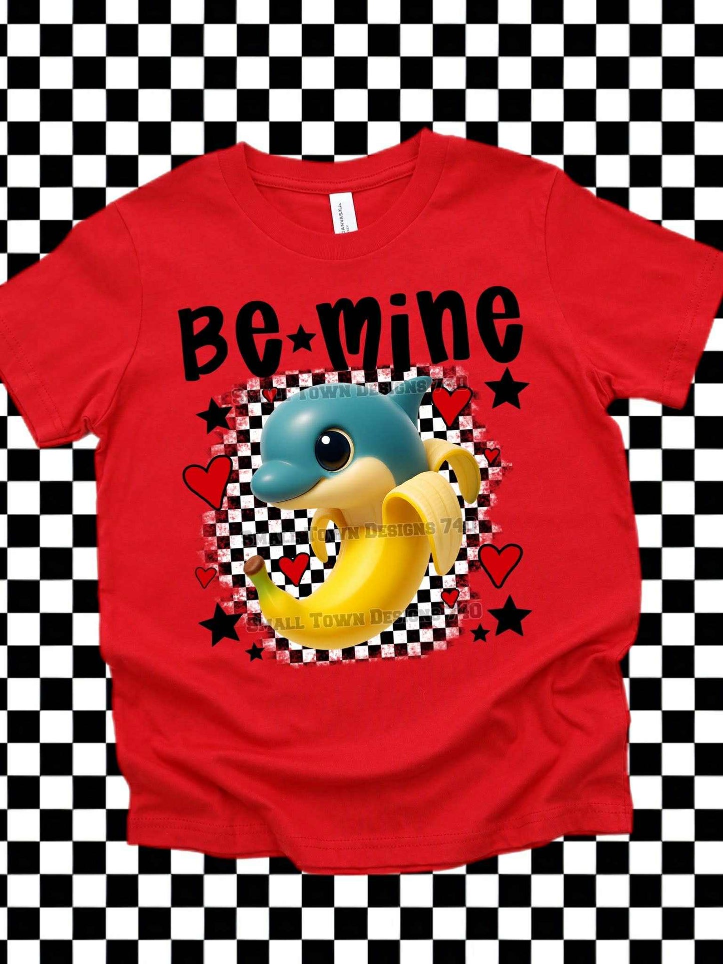 DTF Print - Be Mine Dolphin Banana