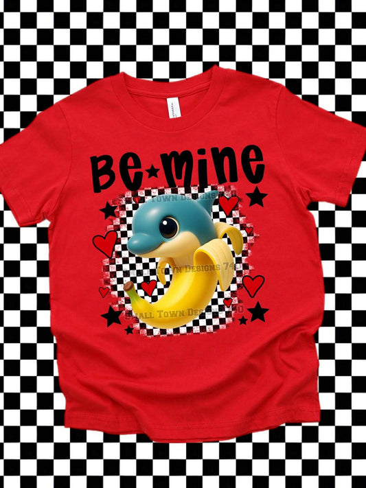 DTF Print - Be Mine Dolphin Banana