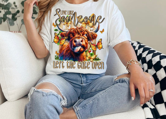 Live like someone left the gate open Sub Print