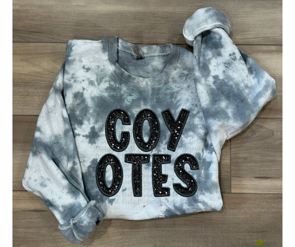 Custom Team Mascot Tie Dye Sweatshirt