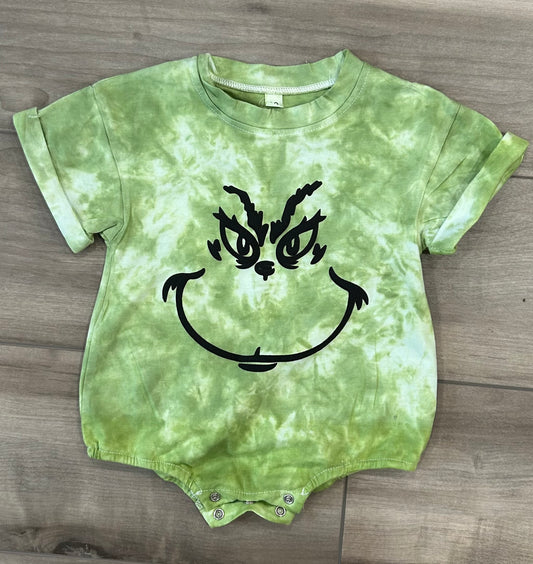 RTS Green Man Puff Printed Dyed Top - Kids