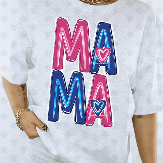 WS Completed Top Pink Blue Mama