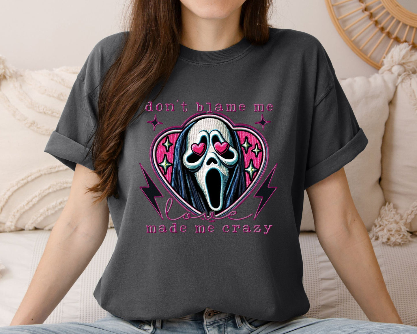 DTF Print - don’t blame me, love made me crazy