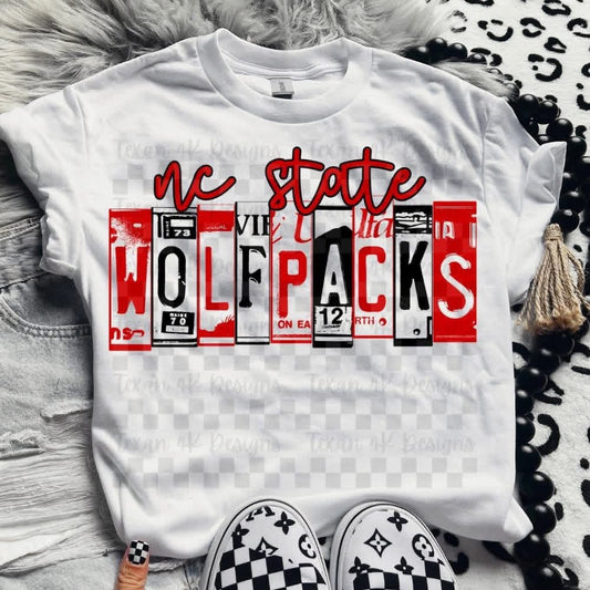 NC St@te Wolfpack License Plate Top