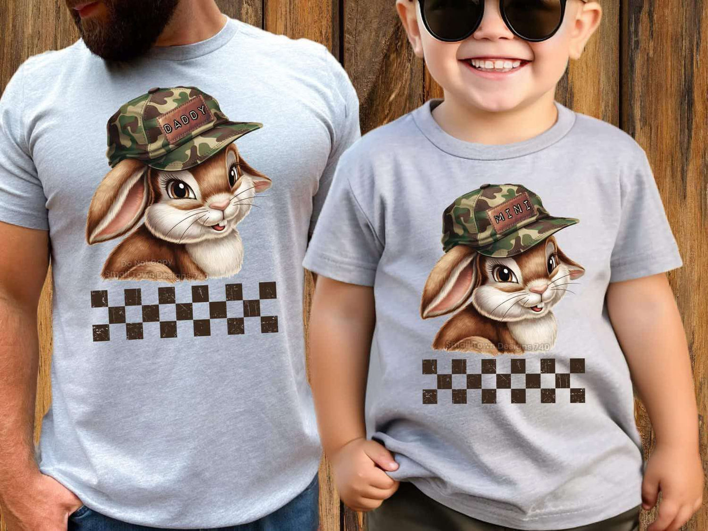 Kids Camo Bunny Hat Mini Top
