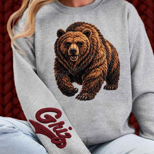 WS Completed Top Faux Yarn Griz