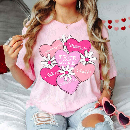 True Love Hearts Kids Top