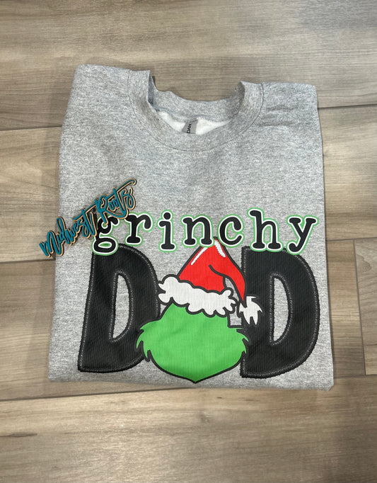 RTS Green Guy Dad Top in Sport Grey