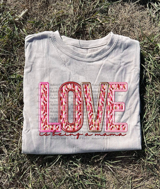 Pre Order Love is being a mama Corduroy